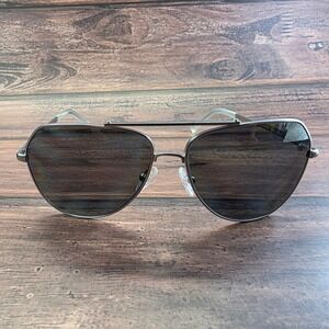 Nautica Men's Aviator Sunglasses Silver Frame Black/ Frames ONLY.